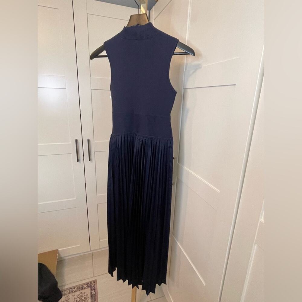 NWOT: Derek Lam 10 Crosby Sleeveless Pleated Mixed-Media dress Size Small - Picture 4 of 8
